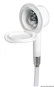 Doccia Classic Evo bianca tubo PVC 4 m  a parete